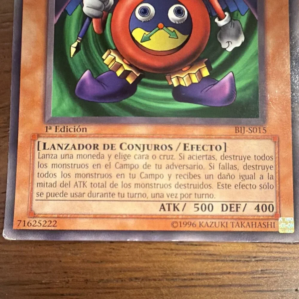 Konami Yu-Gi-Oh! TCG Time Wizard Mago del Tiempo BJI-S015 1st Ed Spanish